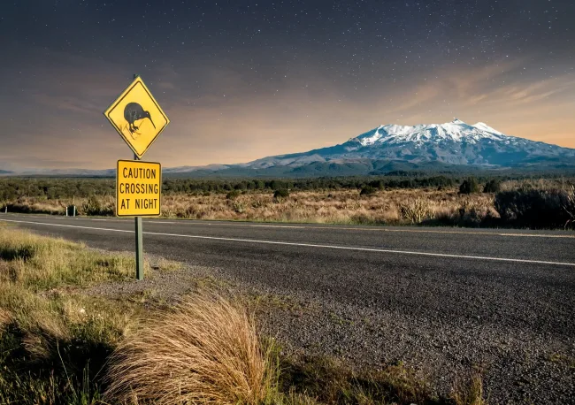 New Zealand Roadsign